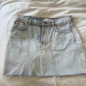 & other stories mini denim skirt
